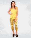 Летний женский комплект майка и бриджи кулир, размер 44 03466 фото